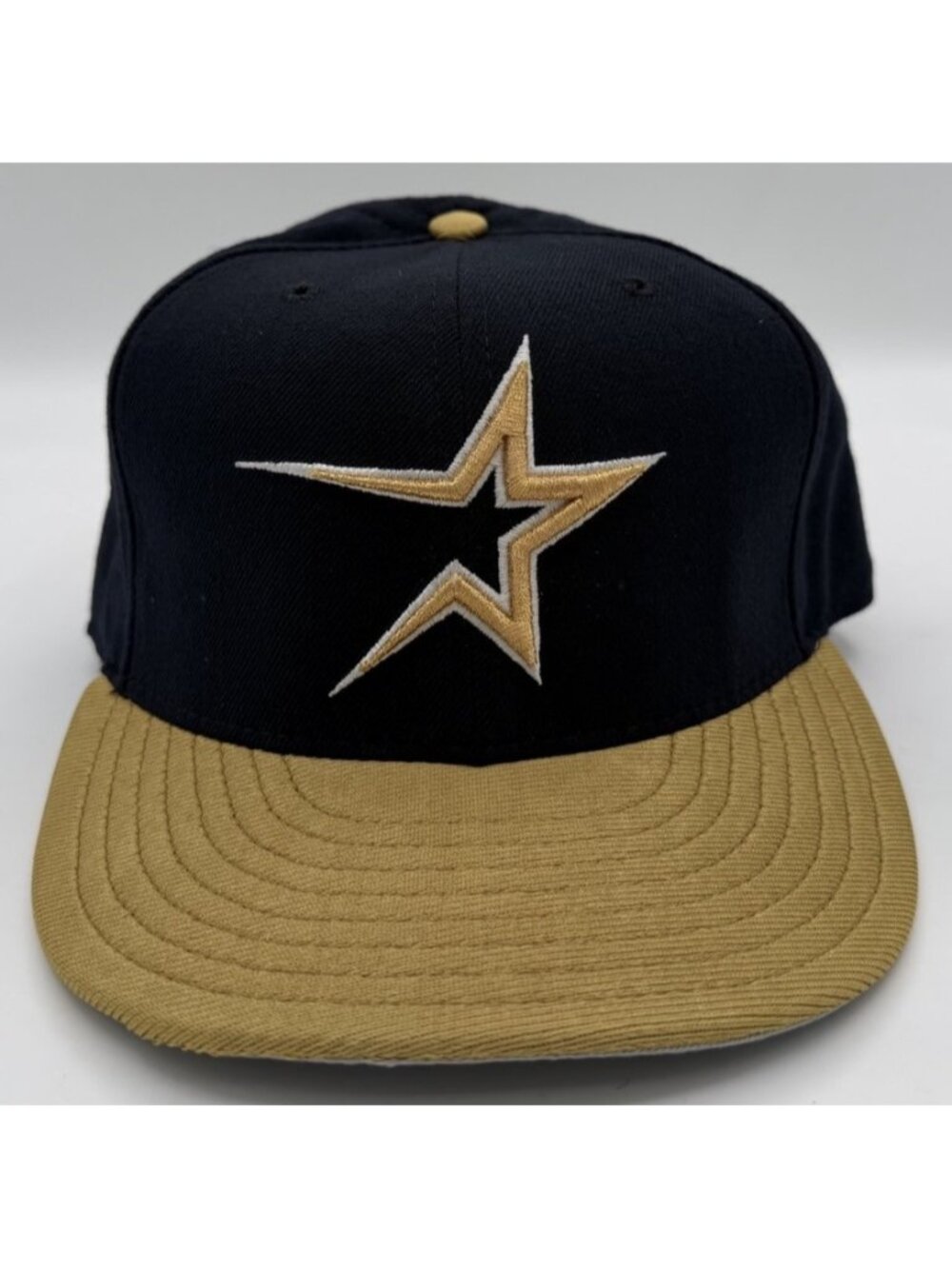 Vintage New Era Houston Astros Fitted Hat Cap Size 7 ½ 5950 Diamond Collection